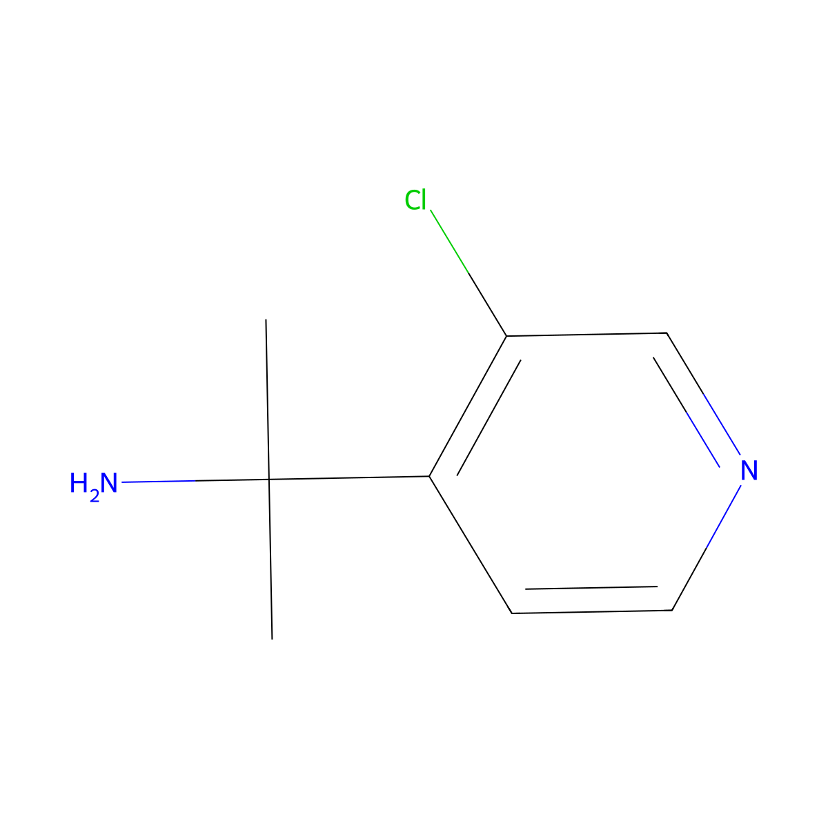 2-(3-Chloropyridin-4-yl)propan-2-amine molecular structure, CAS 1704123-21-6