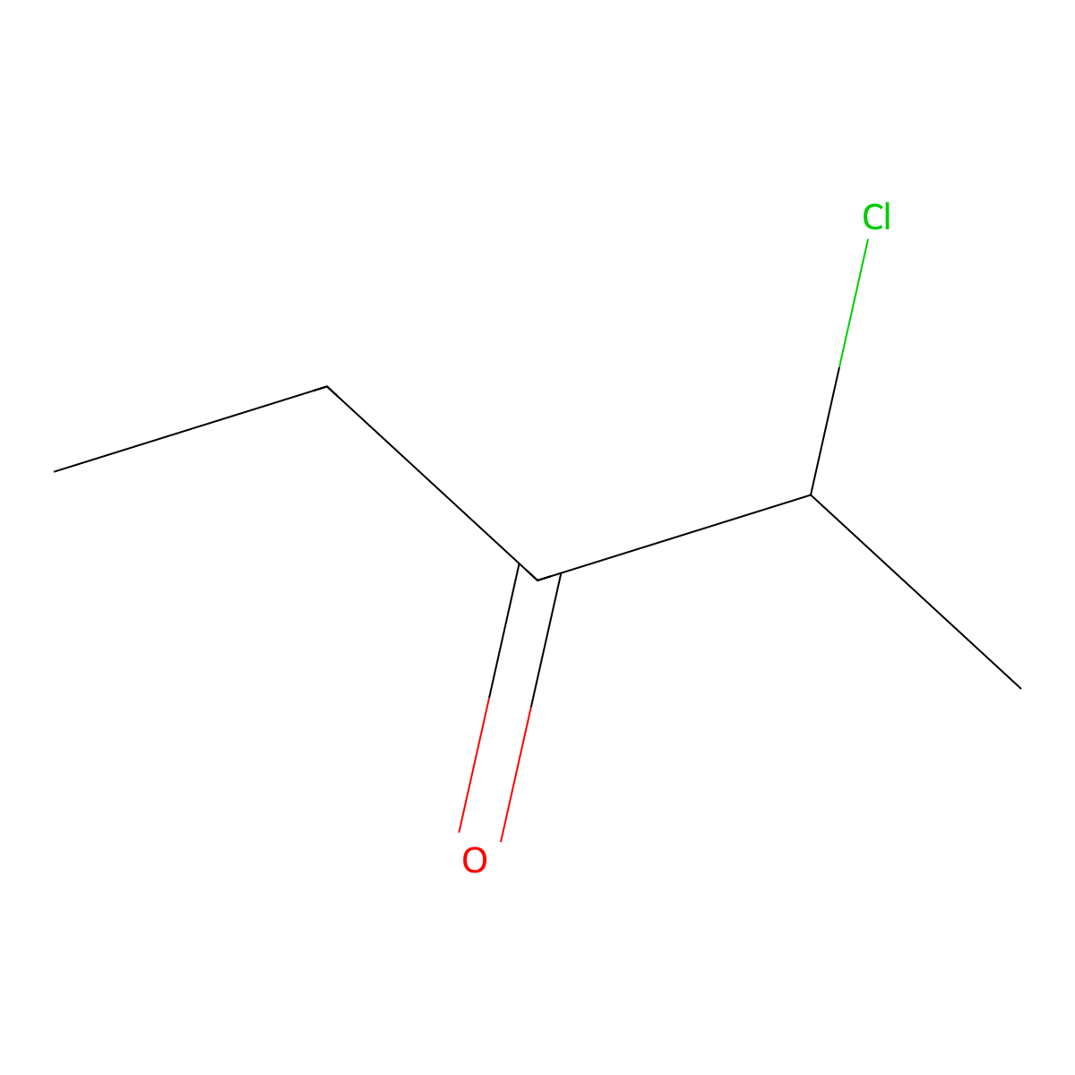 2-Chloropentan-3-one molecular structure, CAS 17042-21-6