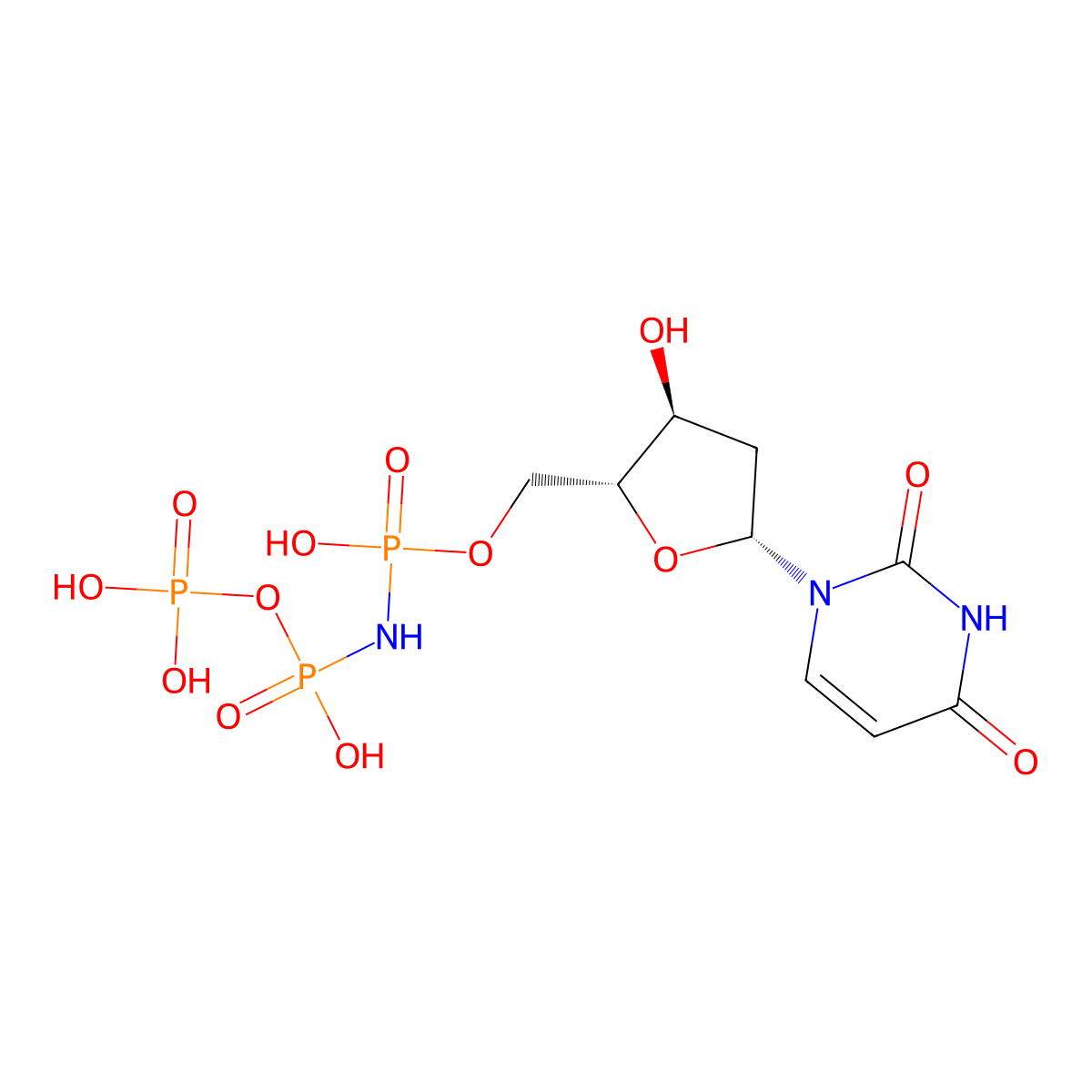 2'-Deoxyuridine 5'-Alpha,Beta-Imido-Triphosphate molecular structure, CAS 170428-86-1