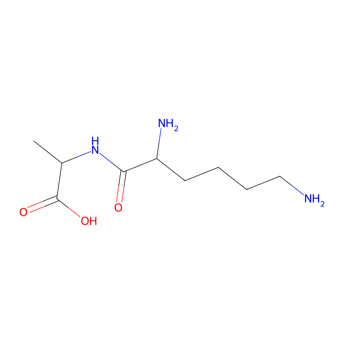 Lys-Ala molecular structure, CAS 17043-71-9