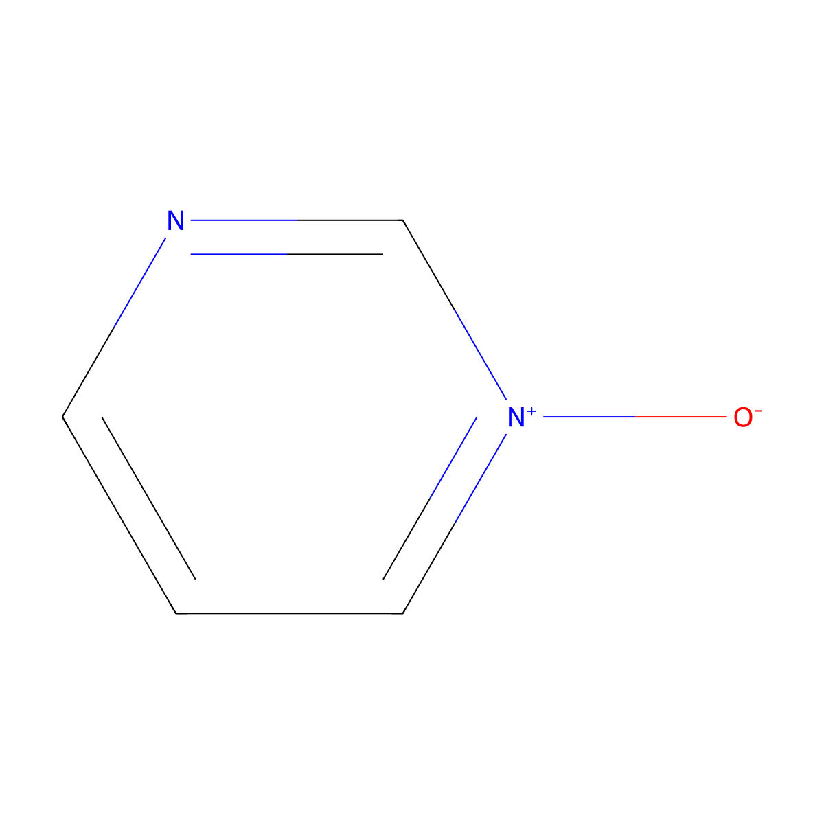 pyrimidine N-oxide molecular structure, CAS 17043-94-6