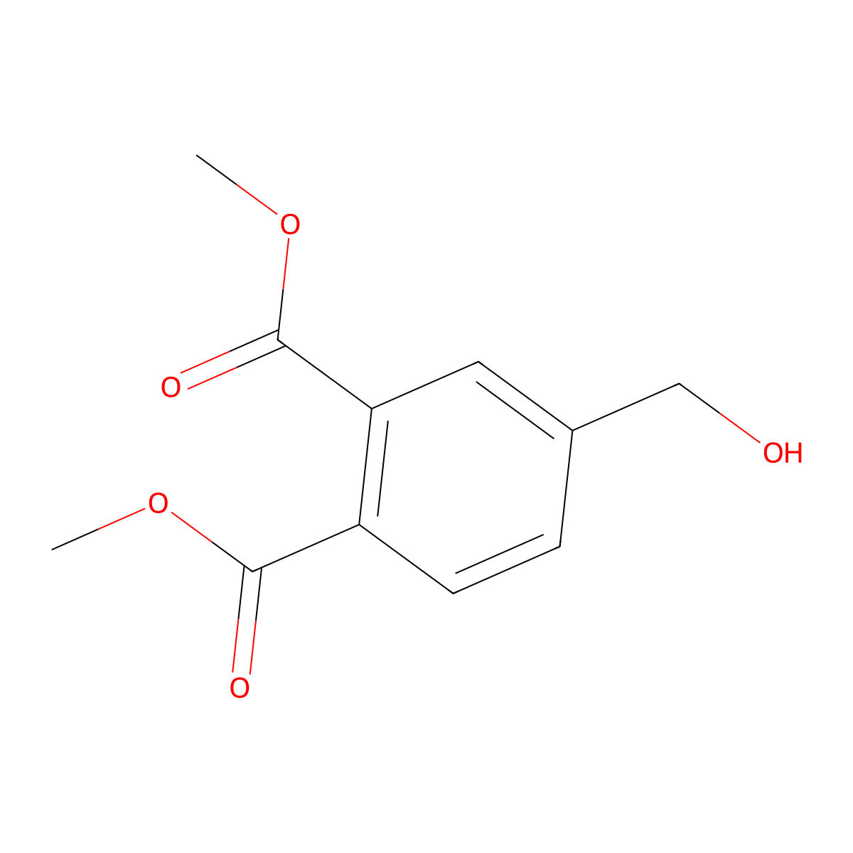 Dimethyl 4-hydroxymethylphthalate molecular structure, CAS 170433-63-3