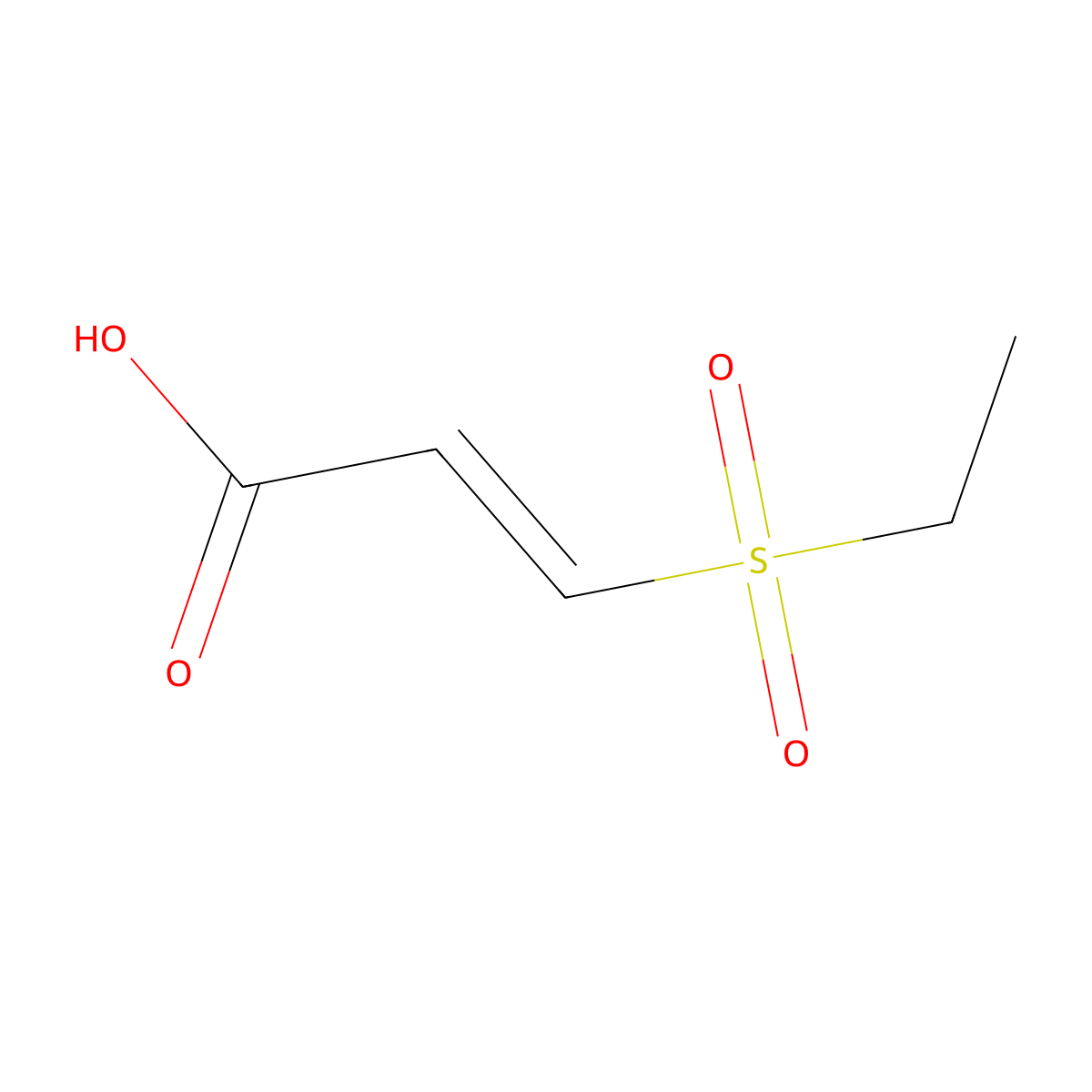 3-(Ethanesulfonyl)prop-2-enoic acid molecular structure, CAS 1704365-62-7