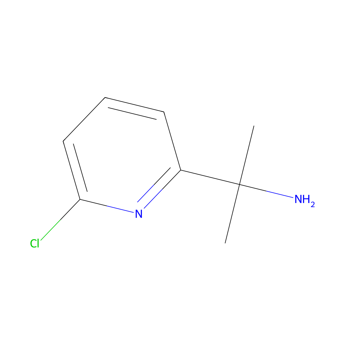 2-(6-Chloropyridin-2-YL)propan-2-amine molecular structure, CAS 170438-29-6