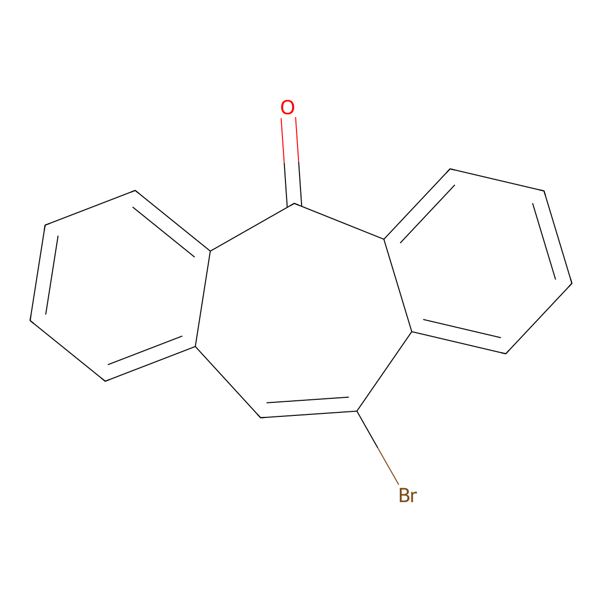 10-Bromo-5H-dibenzo[a,d][7]annulen-5-one molecular structure, CAS 17044-50-7