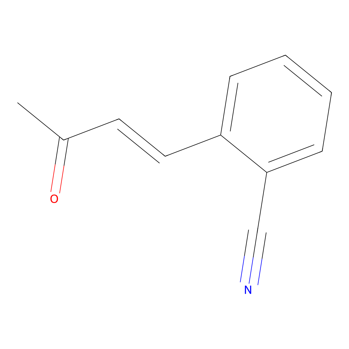 2-(3-Oxobut-1-en-1-yl)benzonitrile molecular structure, CAS 1704402-72-1