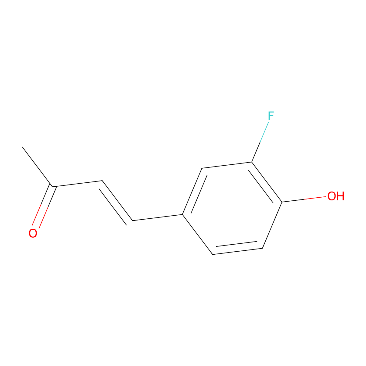 4-(3-Fluoro-4-hydroxyphenyl)but-3-en-2-one molecular structure, CAS 1704417-22-0