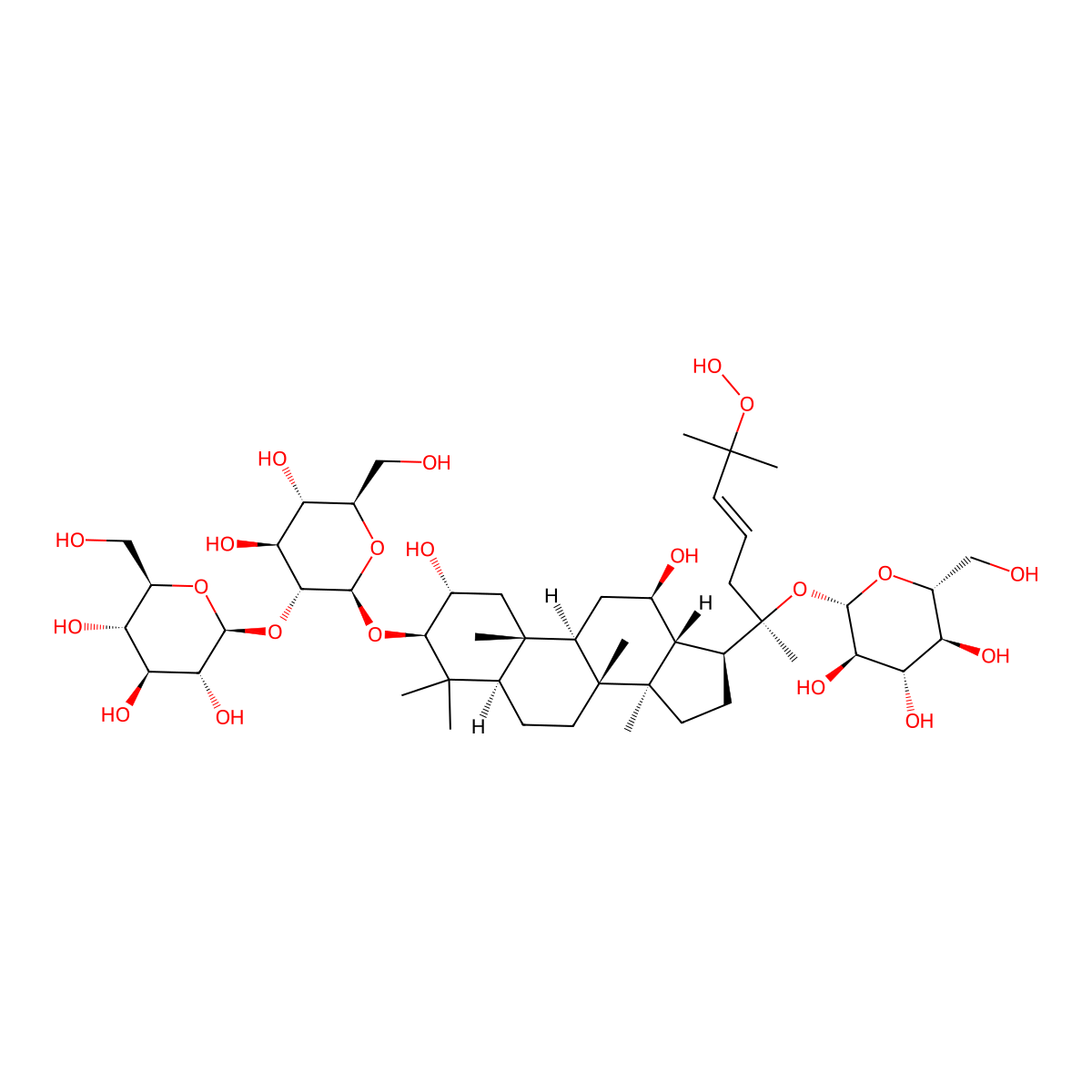 Gypenoside GD5 molecular structure, CAS 1704440-94-7