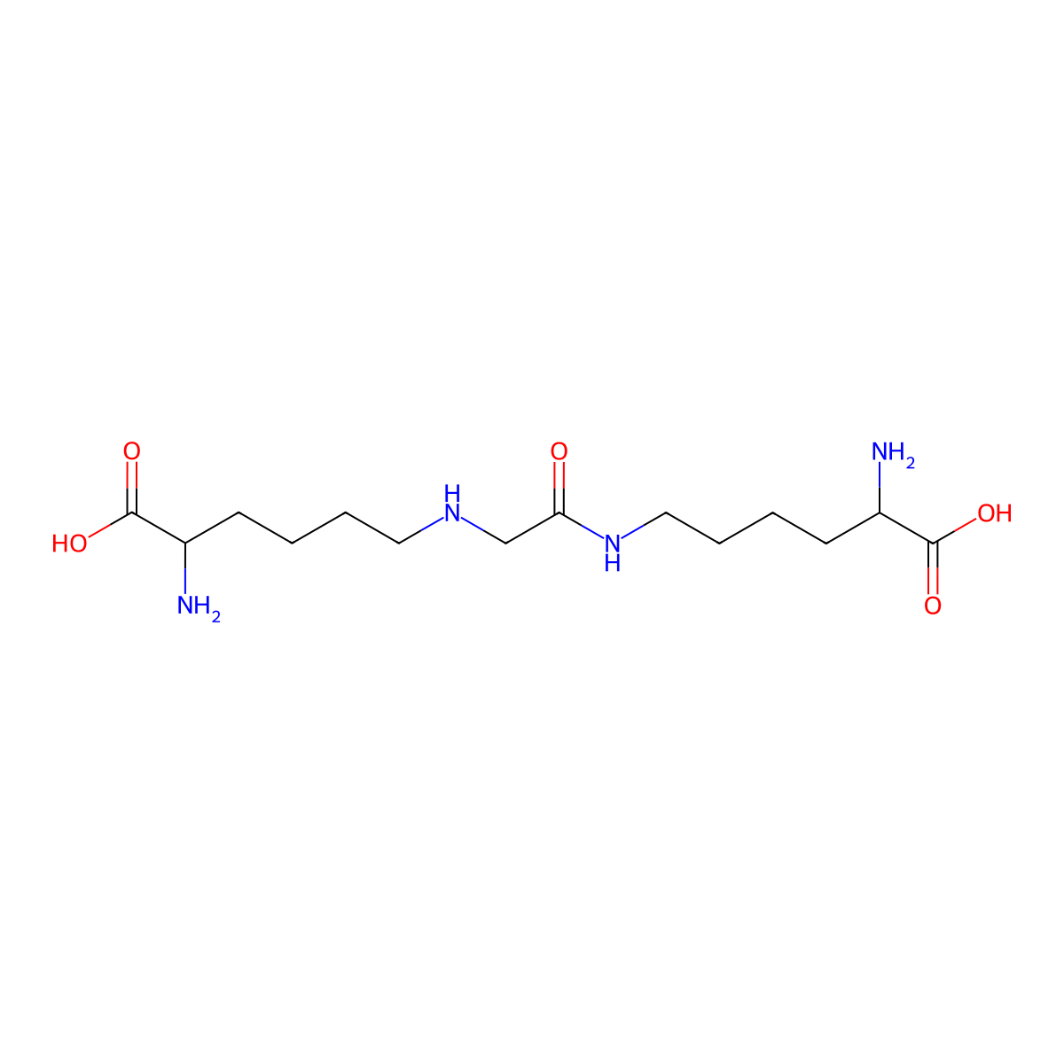 (2S)-2-Amino-6-[[2-[[(5S)-5-amino-5-carboxypentyl]amino]-2-oxoethyl]amino]hexanoic acid molecular structure, CAS 1704455-01-5