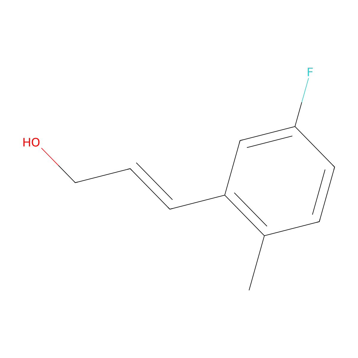 3-(5-Fluoro-2-methylphenyl)prop-2-en-1-ol molecular structure, CAS 1704471-97-5