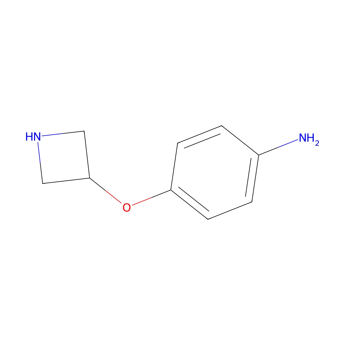 4-(Azetidin-3-yloxy)aniline molecular structure, CAS 1704494-68-7
