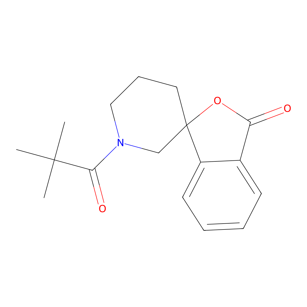 1'-pivaloyl-3H-spiro[isobenzofuran-1,3'-piperidin]-3-one molecular structure, CAS 1704532-57-9
