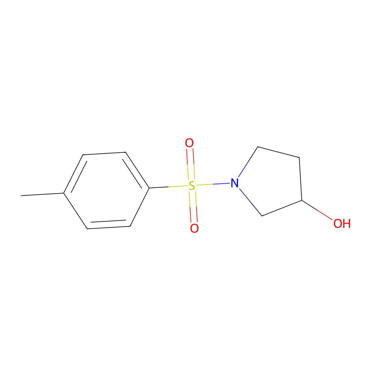 1-Tosyl-3-pyrrolidinol molecular structure, CAS 170456-83-4