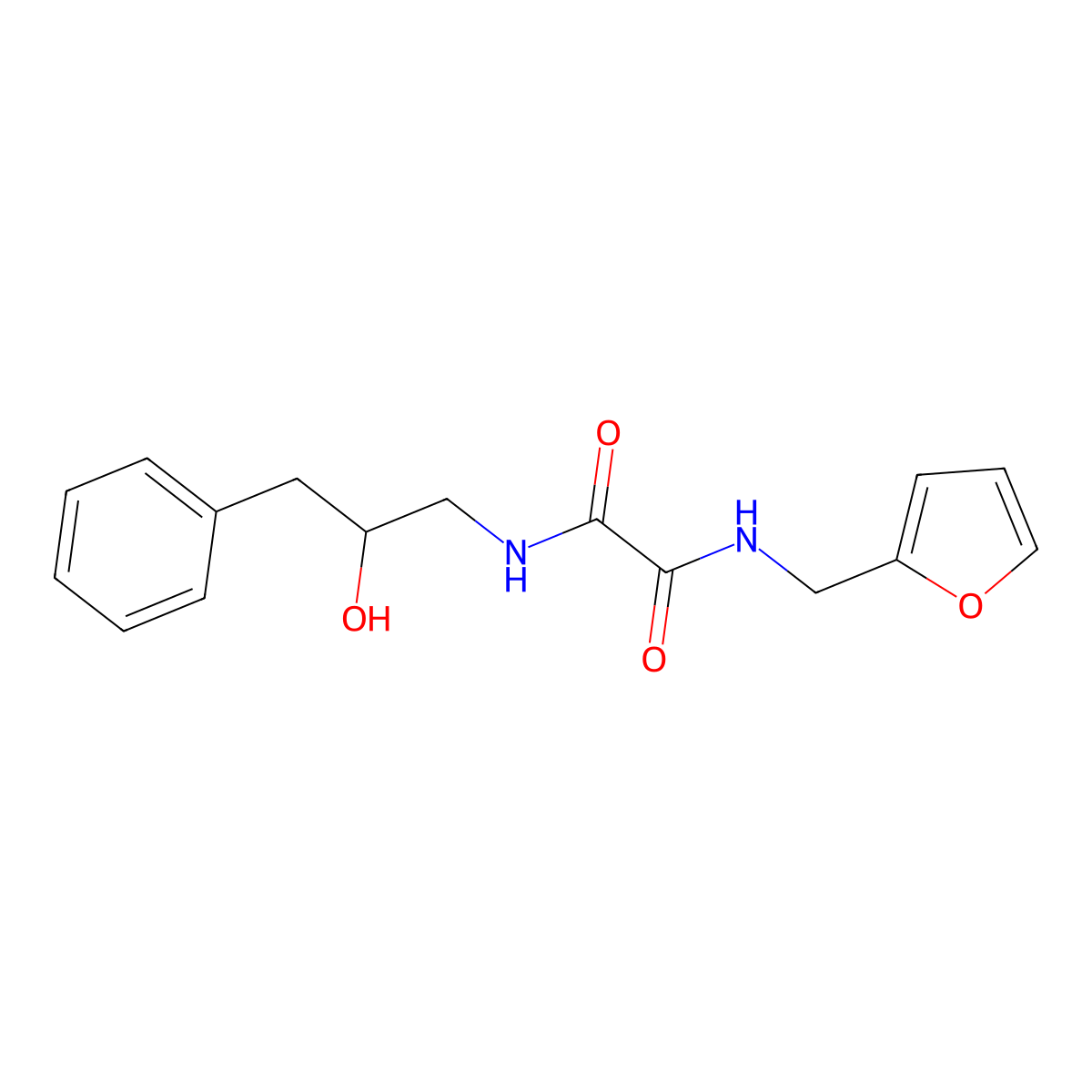 N1-(furan-2-ylmethyl)-N2-(2-hydroxy-3-phenylpropyl)oxalamide molecular structure, CAS 1704584-18-8