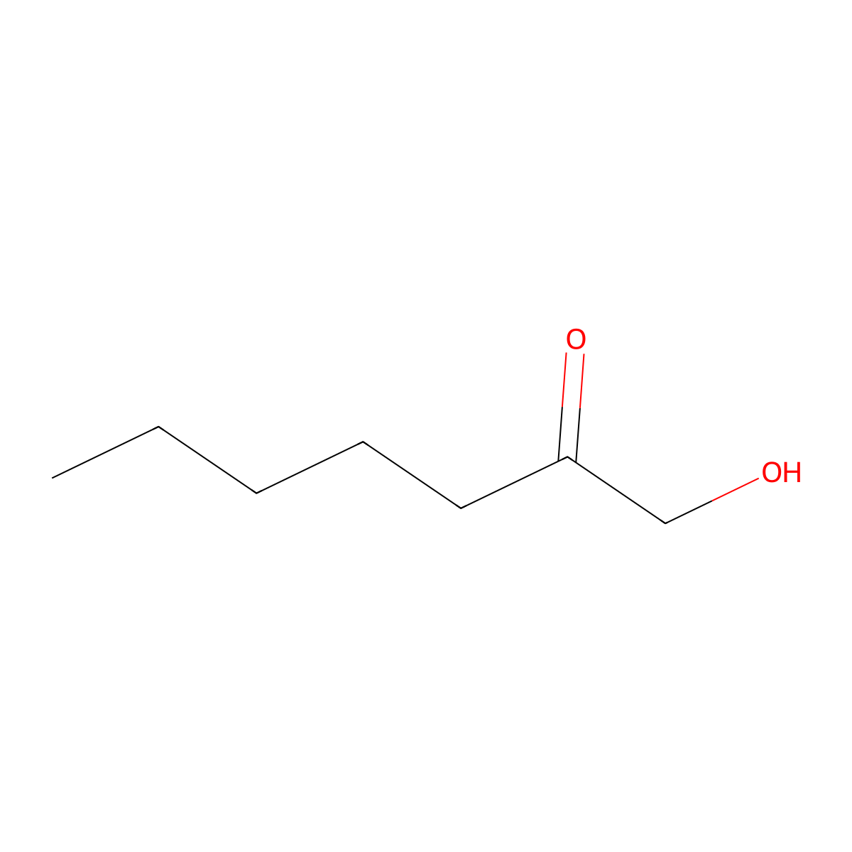 1-Hydroxyheptan-2-one molecular structure, CAS 17046-01-4