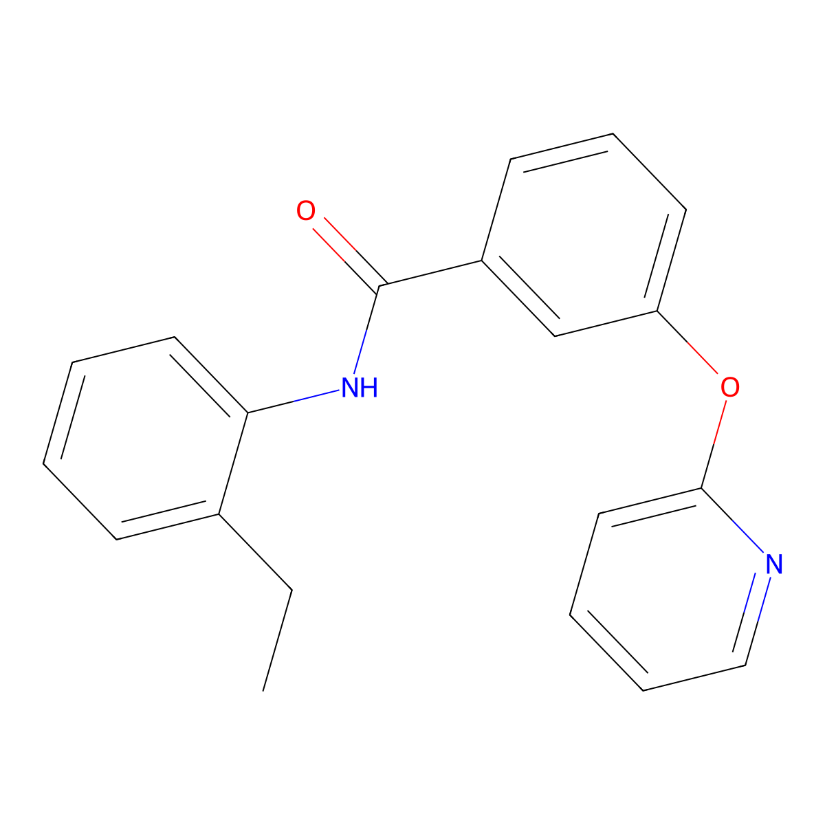 N-(2-ethylphenyl)-3-(pyridin-2-yloxy)benzamide molecular structure, CAS 1704615-27-9