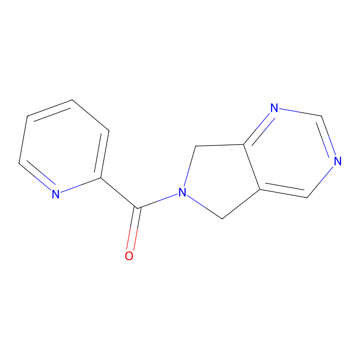 2-{5H,6H,7H-pyrrolo[3,4-d]pyrimidine-6-carbonyl}pyridine molecular structure, CAS 1704615-38-2