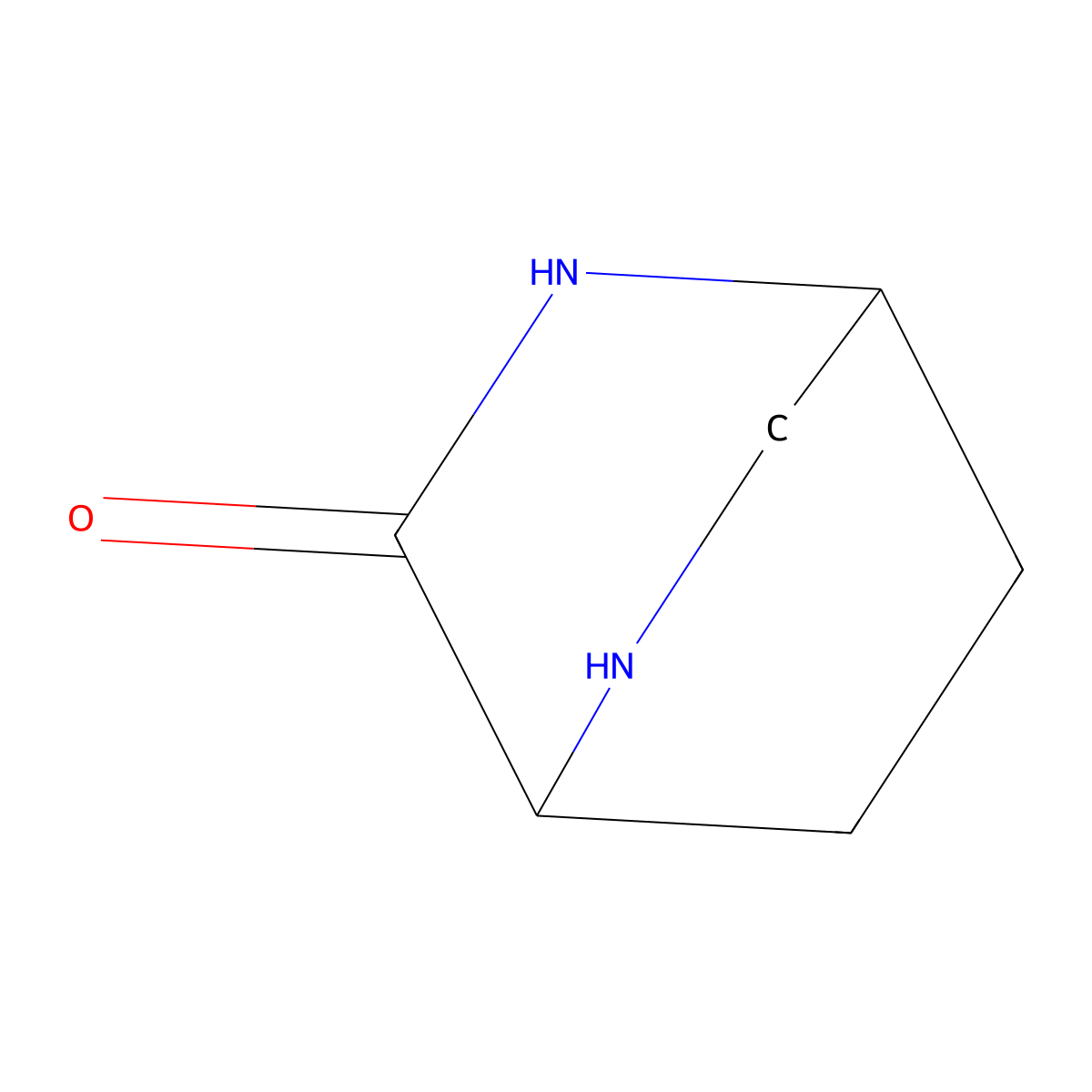 2,5-Diazabicyclo[2.2.2]octan-3-one molecular structure, CAS 1704720-79-5