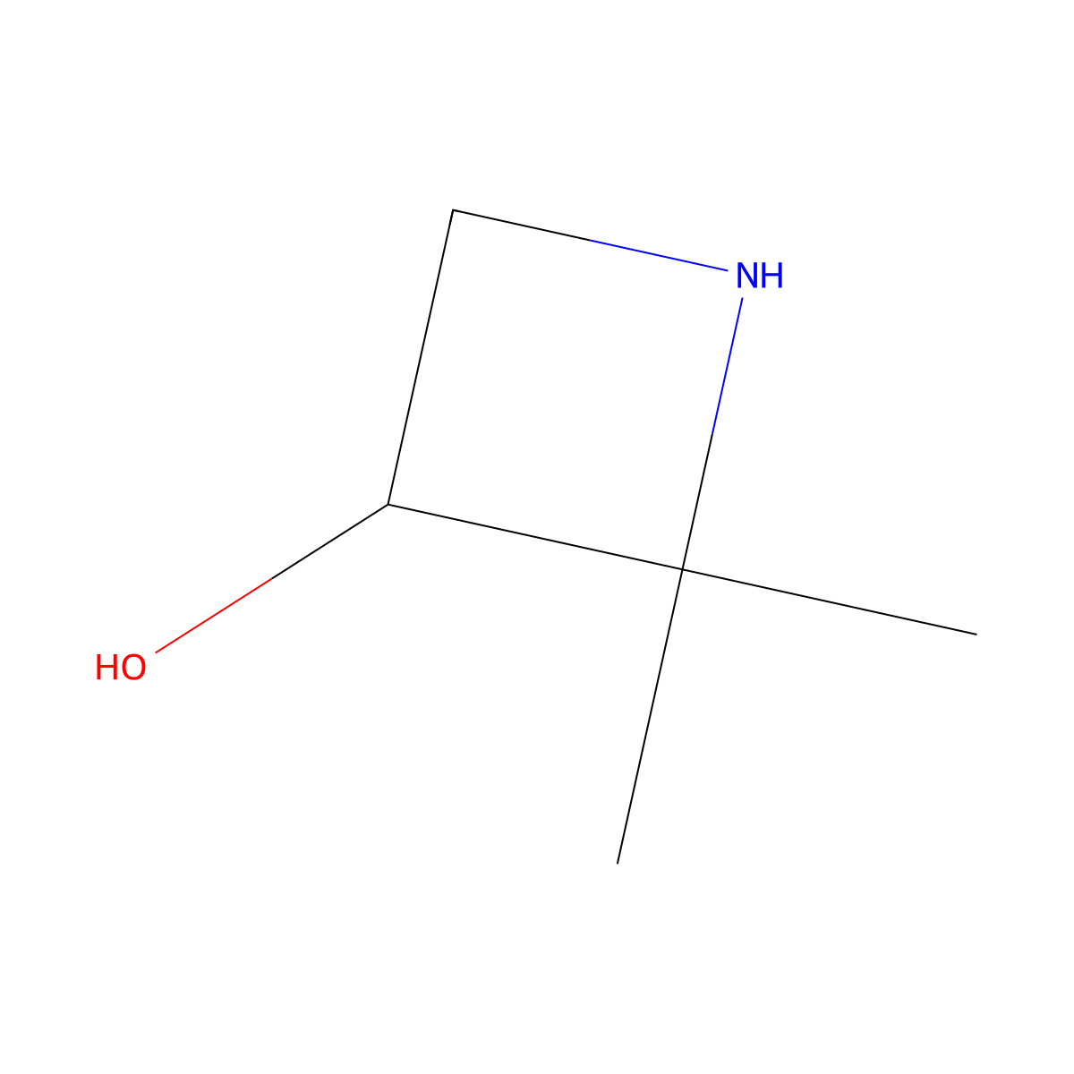 2,2-Dimethylazetidin-3-ol molecular structure, CAS 1704720-83-1