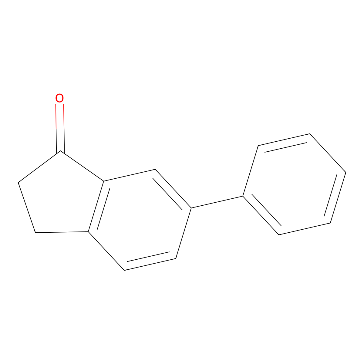 6-phenyl-2,3-dihydro-1H-inden-1-one molecular structure, CAS 170497-64-0
