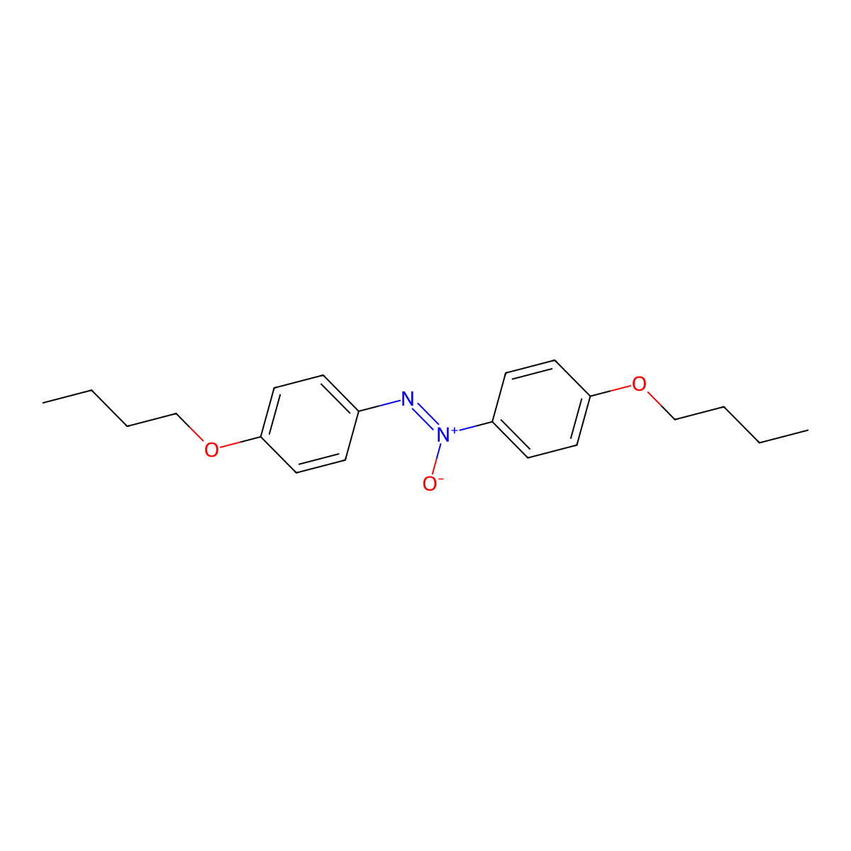 Diazene, 1,2-bis(4-butoxyphenyl)-, 1-oxide molecular structure, CAS 17051-01-3