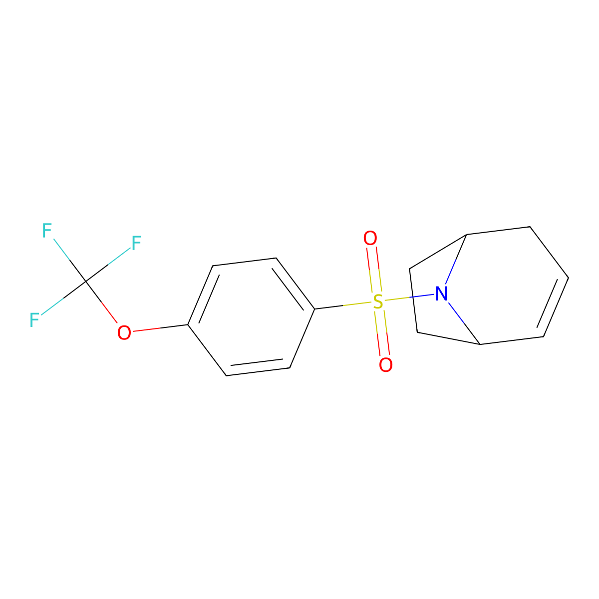 8-[4-(Trifluoromethoxy)benzenesulfonyl]-8-azabicyclo[3.2.1]oct-2-ene molecular structure, CAS 1705100-04-4
