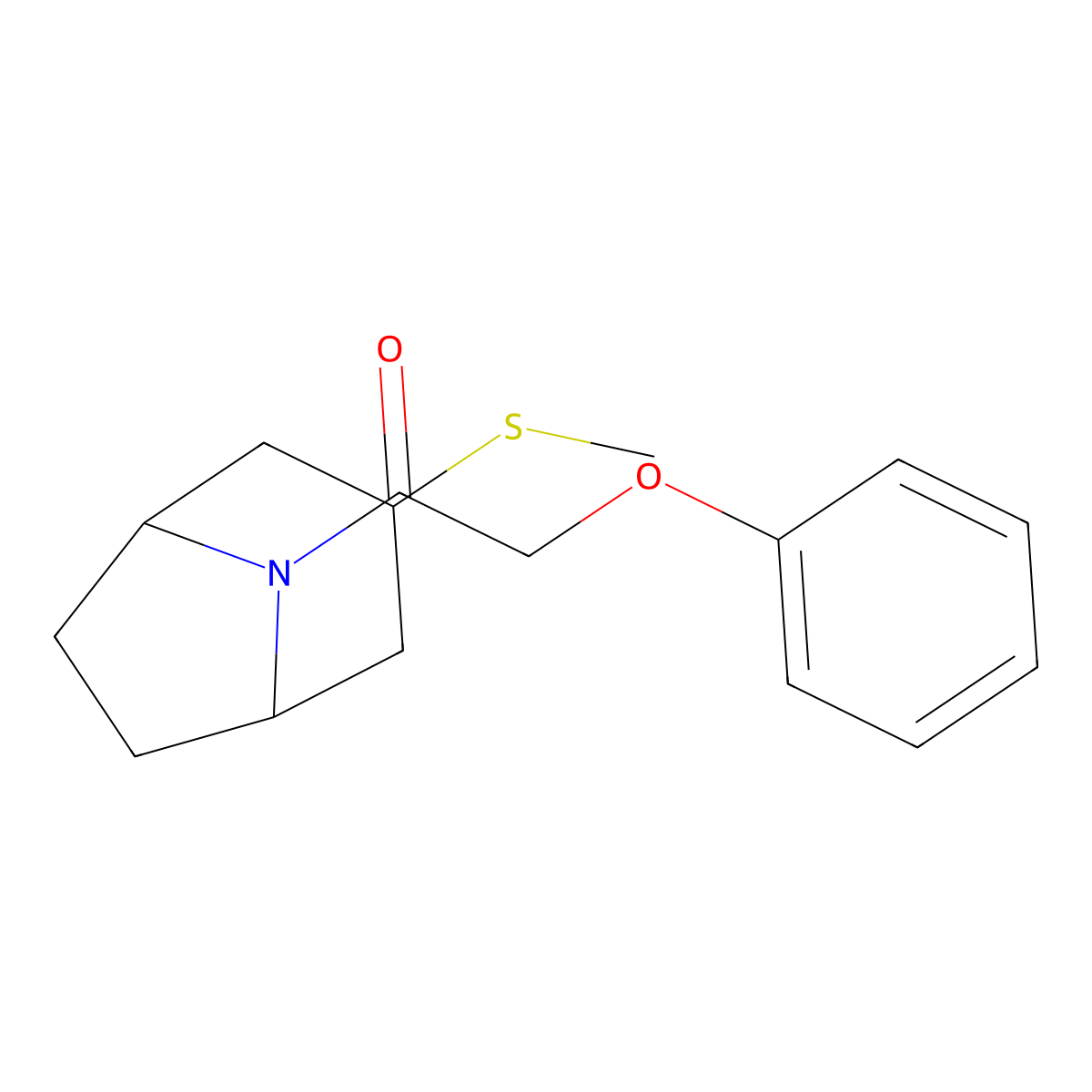 1-((1R,5S)-3-(methylthio)-8-azabicyclo[3.2.1]octan-8-yl)-2-phenoxyethanone molecular structure, CAS 1705183-02-3