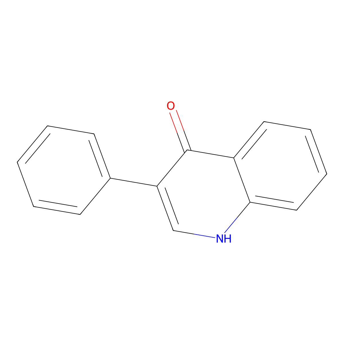 3-Phenylquinolin-4(1h)-one molecular structure, CAS 17052-37-8