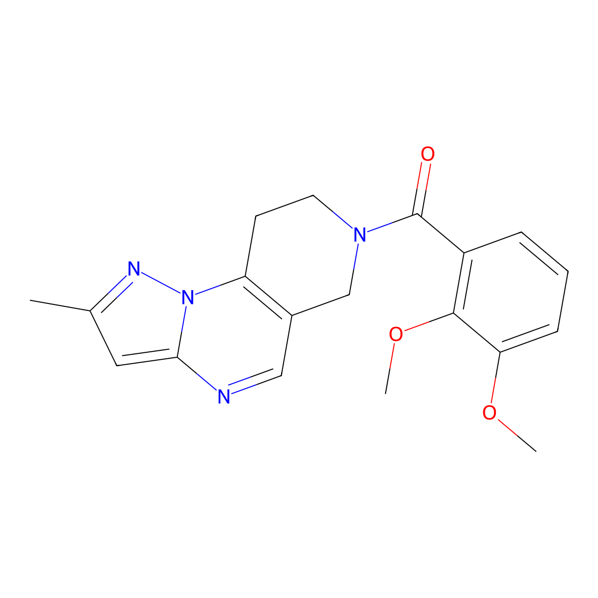 11-(2,3-Dimethoxybenzoyl)-4-methyl-2,3,7,11-tetraazatricyclo[7.4.0.0^{2,6}]trideca-1(9),3,5,7-tetraene molecular structure, CAS 1705211-83-1