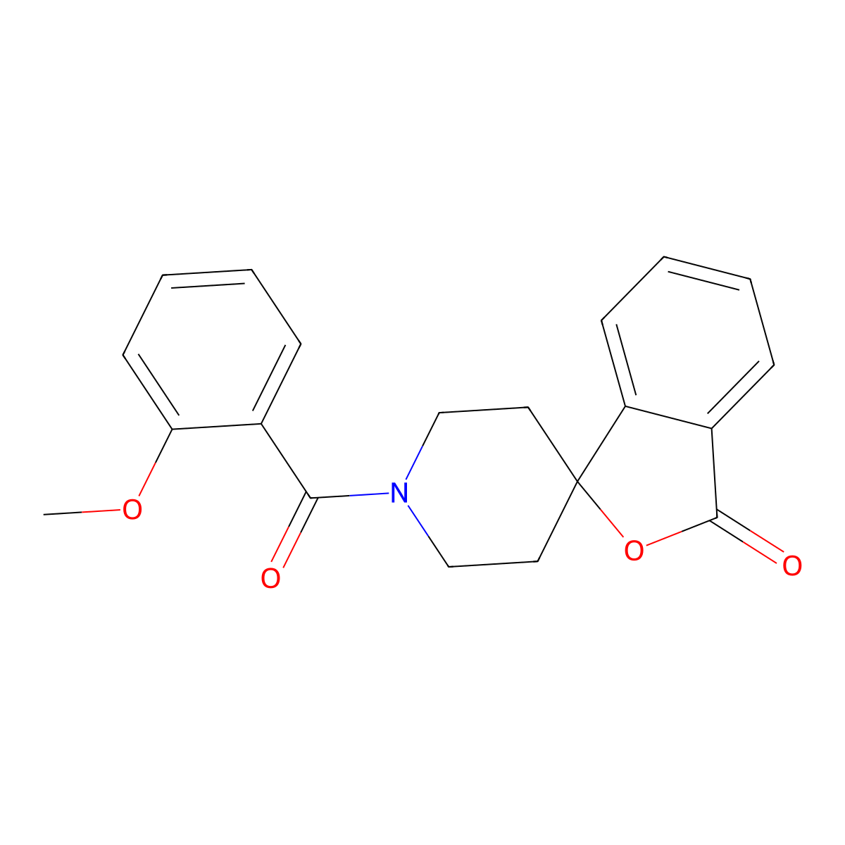 1'-(2-methoxybenzoyl)-3H-spiro[2-benzofuran-1,4'-piperidine]-3-one molecular structure, CAS 1705307-06-7