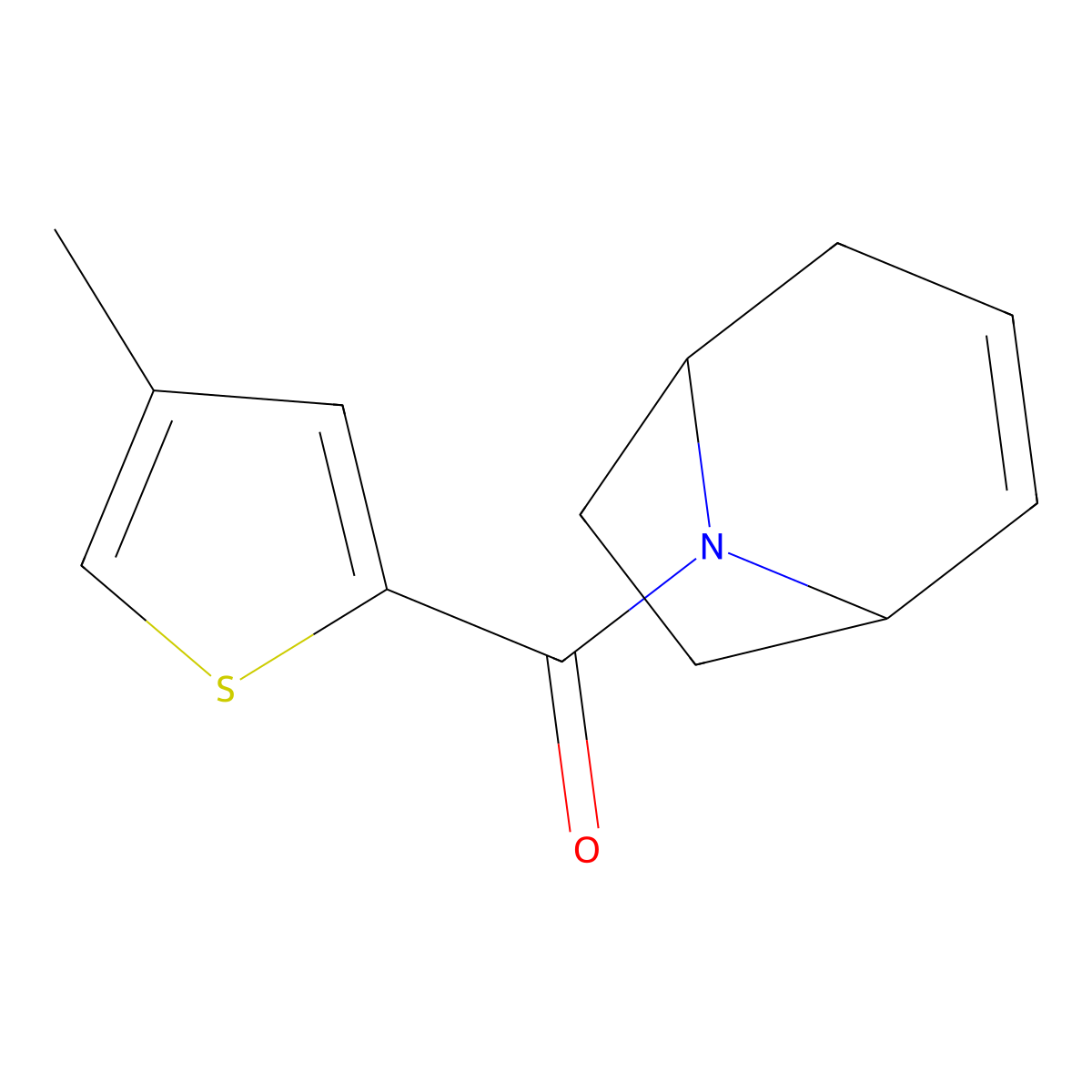8-(4-Methylthiophene-2-carbonyl)-8-azabicyclo[3.2.1]oct-2-ene molecular structure, CAS 1705323-51-8