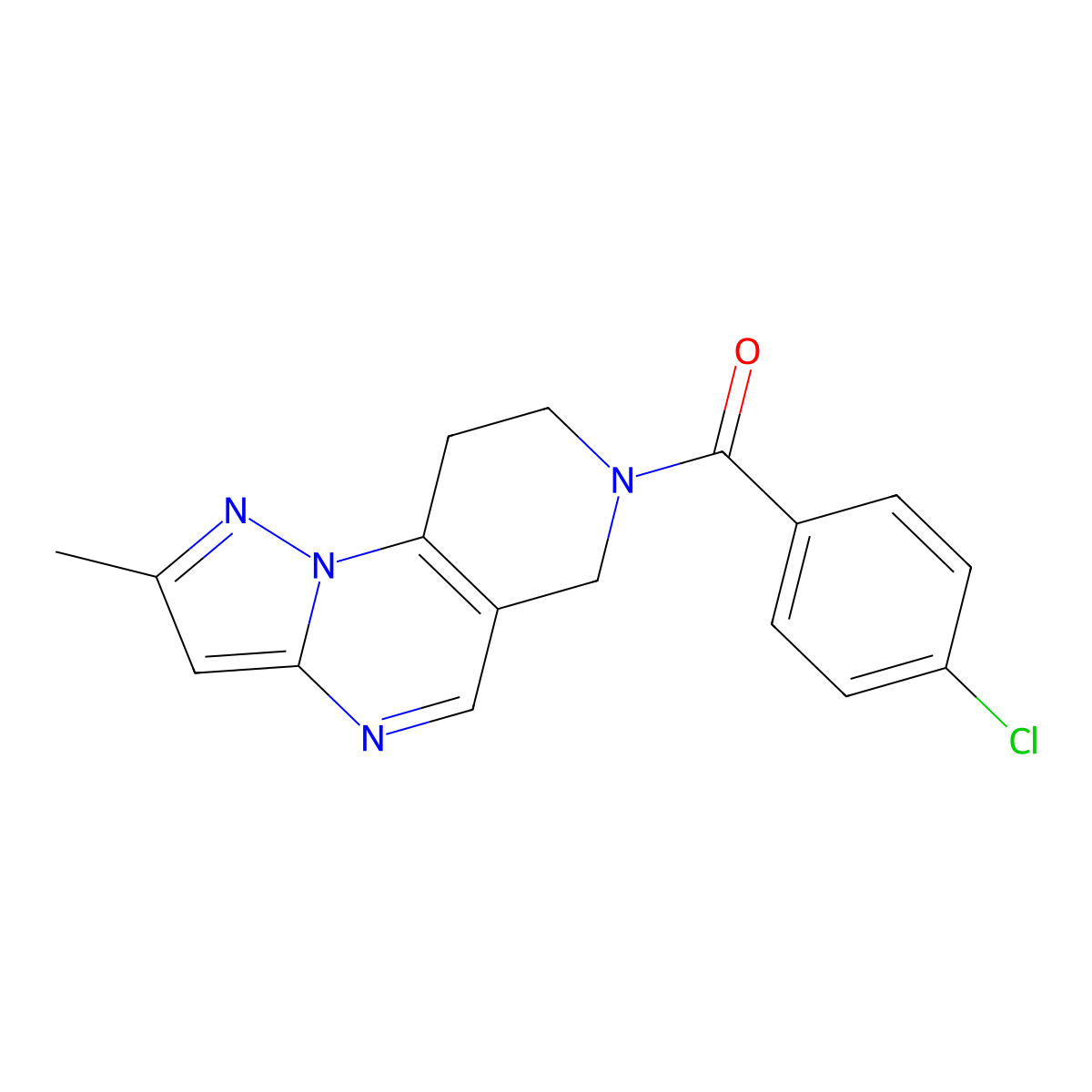 11-(4-Chlorobenzoyl)-4-methyl-2,3,7,11-tetraazatricyclo[7.4.0.0^{2,6}]trideca-1(9),3,5,7-tetraene molecular structure, CAS 1705323-96-1