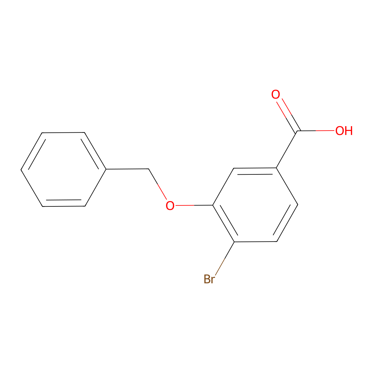 3-(Benzyloxy)-4-bromobenzoic acid molecular structure, CAS 17054-27-2