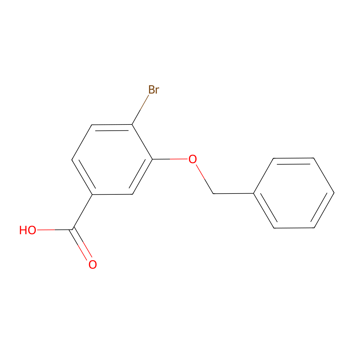 3-(Benzyloxy)-4-bromobenzoic acid molecular structure, CAS 17054-27-2