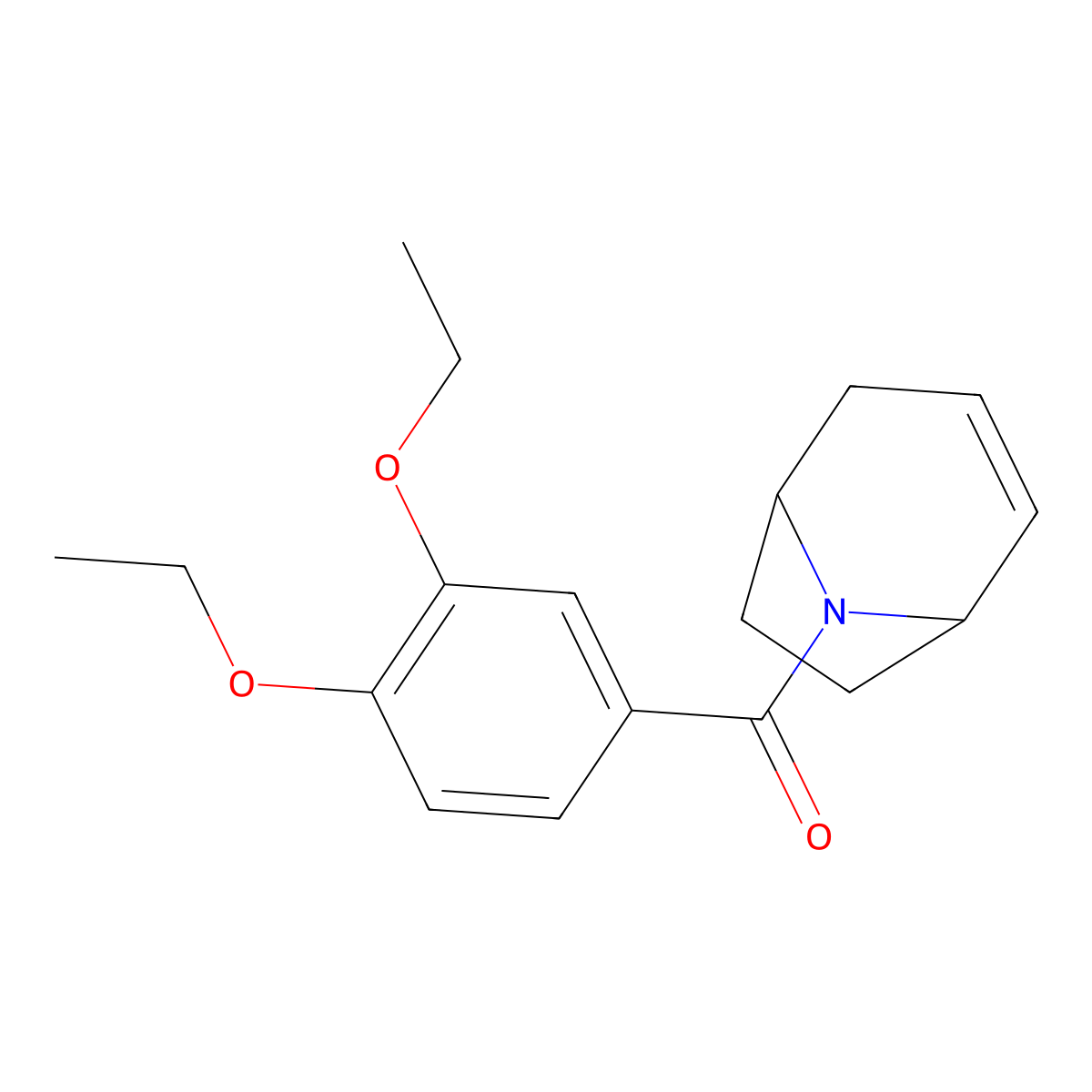8-(3,4-Diethoxybenzoyl)-8-azabicyclo[3.2.1]oct-2-ene molecular structure, CAS 1705495-81-3