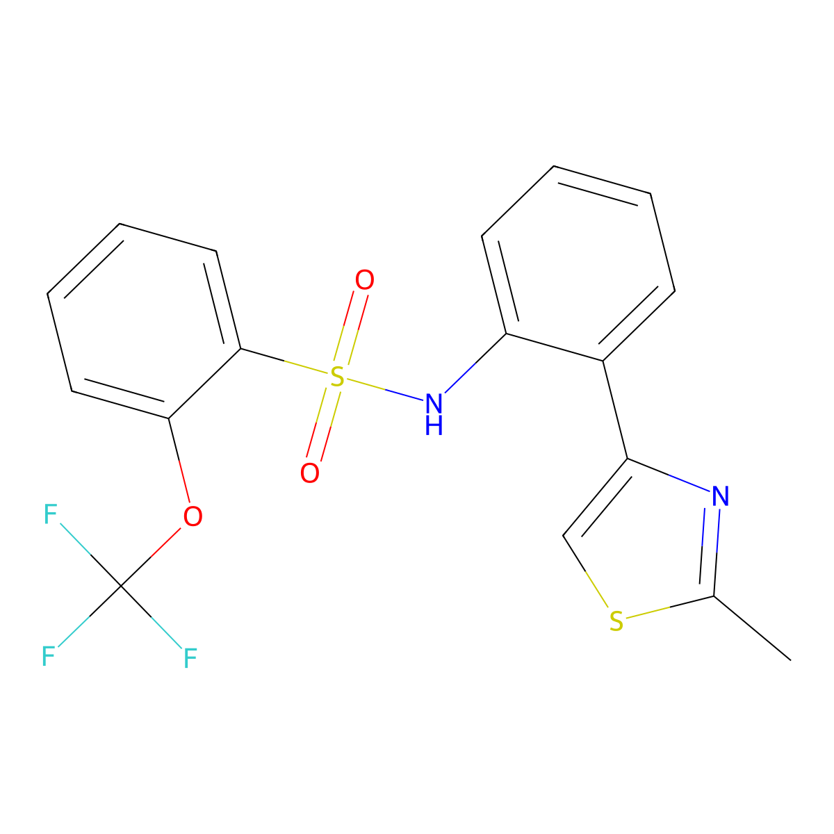 N-(2-(2-methylthiazol-4-yl)phenyl)-2-(trifluoromethoxy)benzenesulfonamide molecular structure, CAS 1705501-36-5