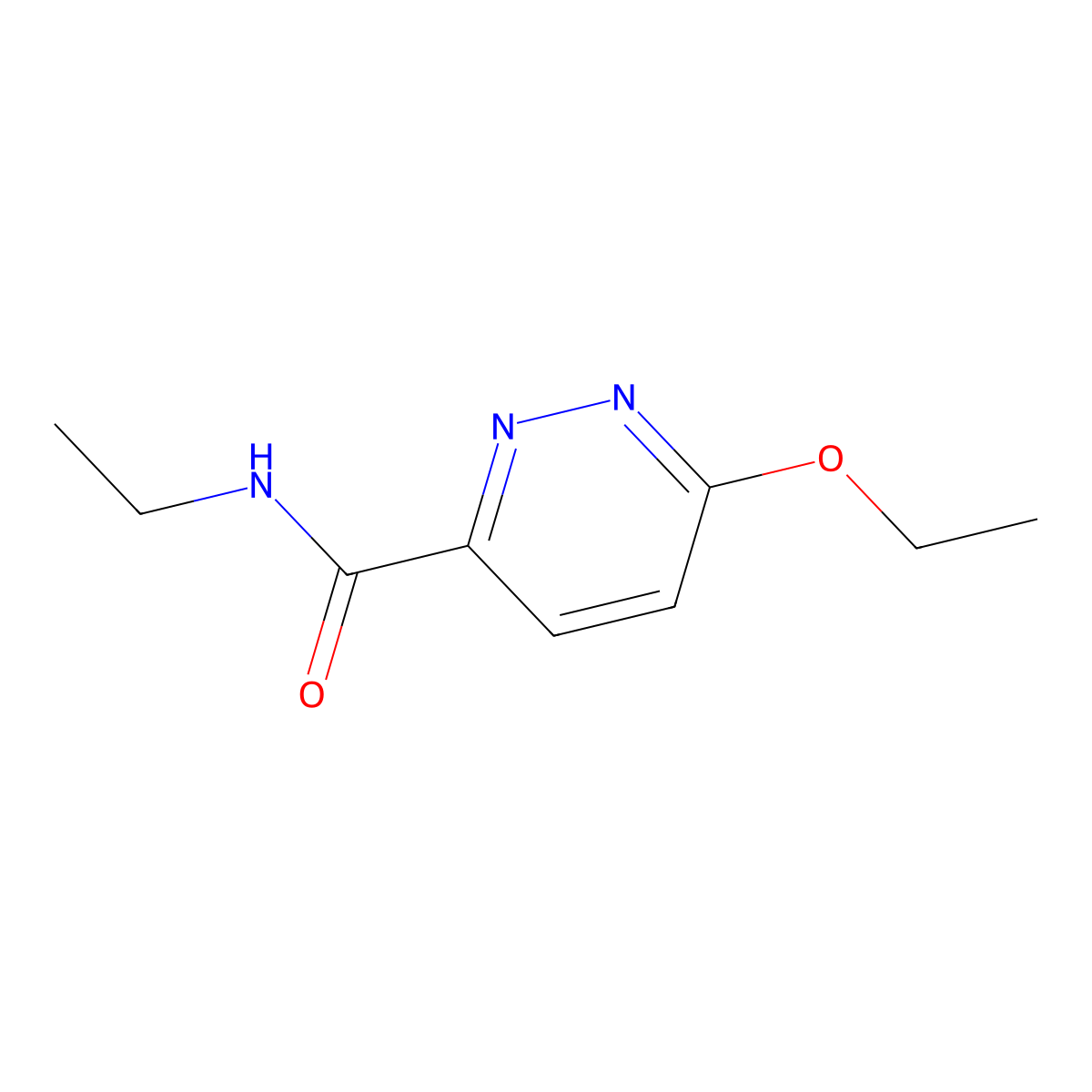 6-ethoxy-N-ethylpyridazine-3-carboxamide molecular structure, CAS 1705517-61-8