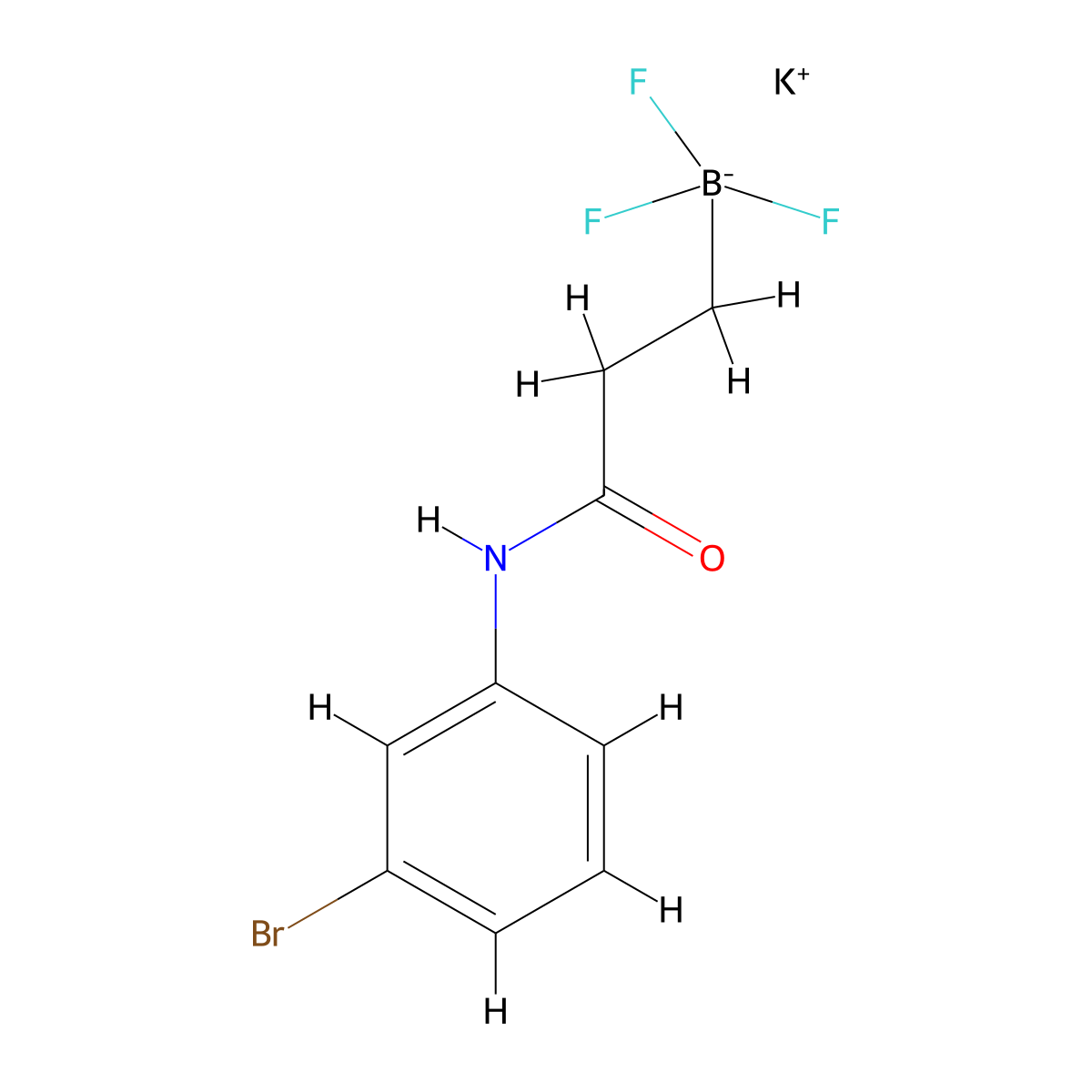 Potassium (3-((3-bromophenyl)amino)-3-oxopropyl)trifluoroborate molecular structure, CAS 1705578-20-6