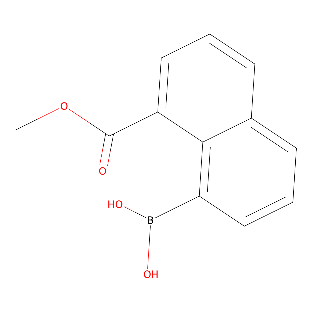 [8-(Methoxycarbonyl)naphthalen-1-yl]boronic acid molecular structure, CAS 1705595-91-0