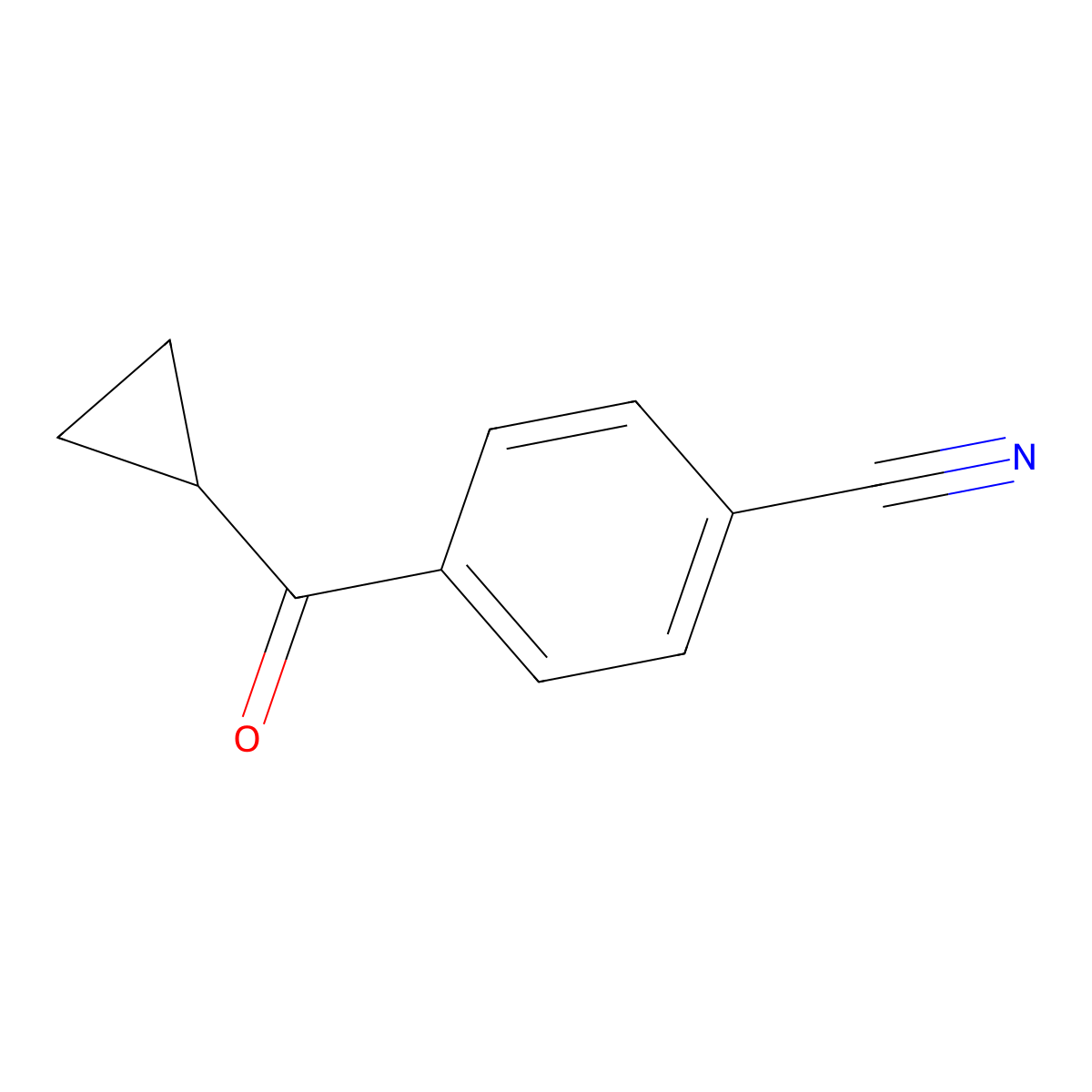4-Cyanophenyl cyclopropyl ketone molecular structure, CAS 170564-99-5