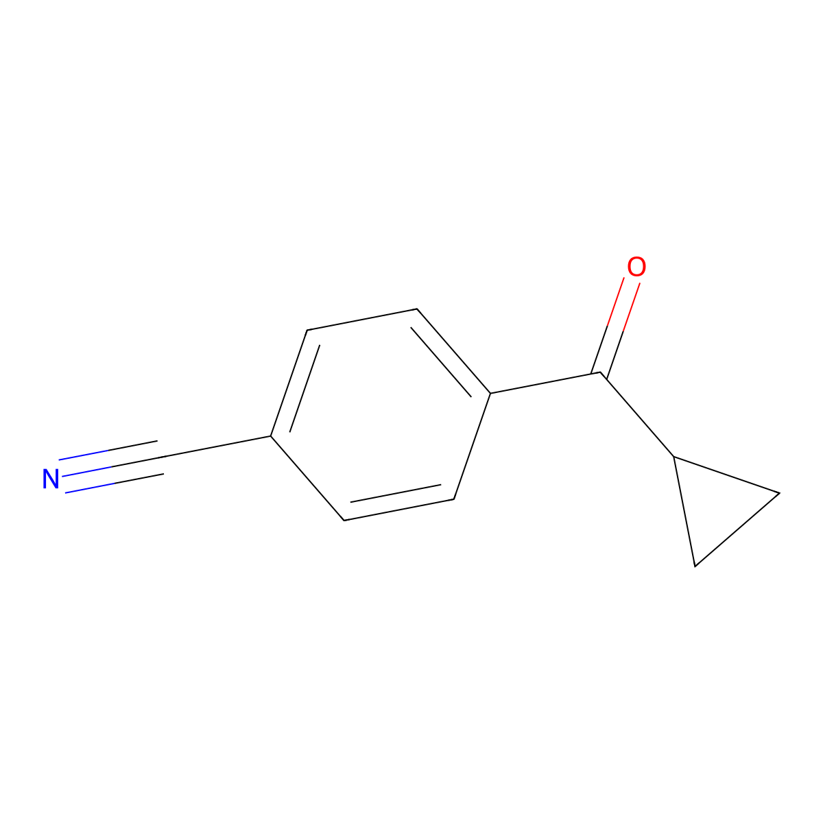 4-Cyanophenyl cyclopropyl ketone molecular structure, CAS 170564-99-5