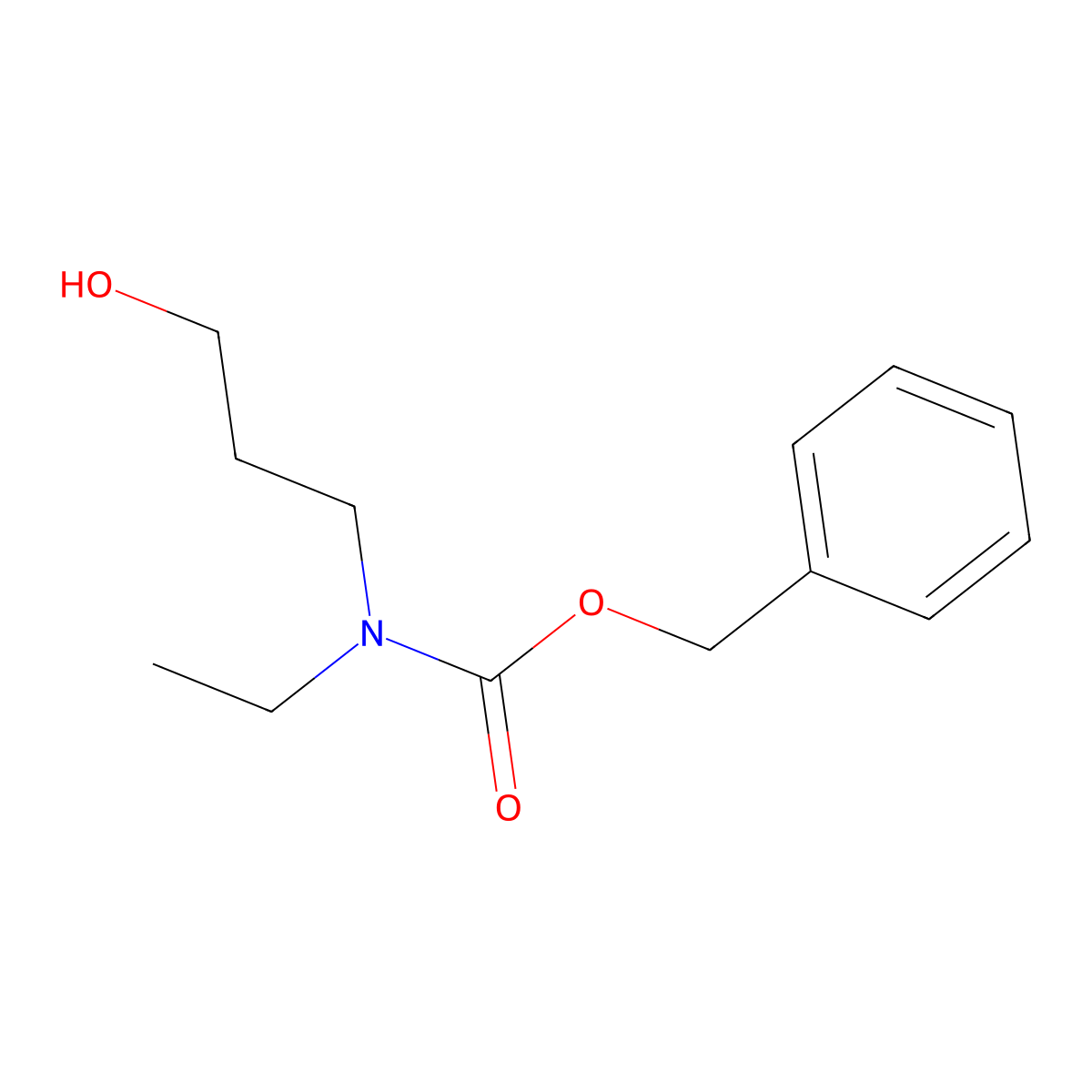 benzyl N-ethyl-N-(3-hydroxypropyl)carbamate molecular structure, CAS 170565-87-4