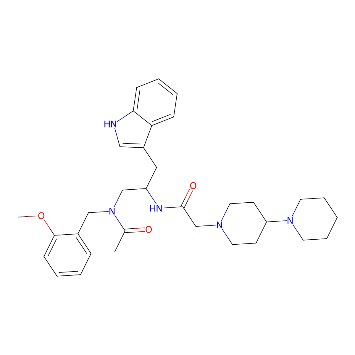 Lanepitant molecular structure, CAS 170566-84-4