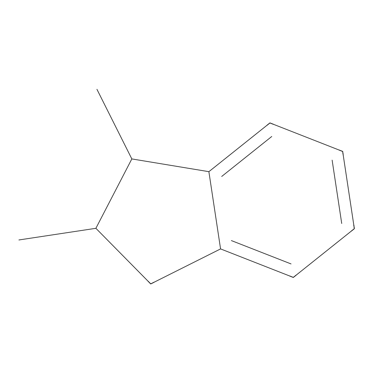 1,2-Dimethylindan molecular structure, CAS 17057-82-8