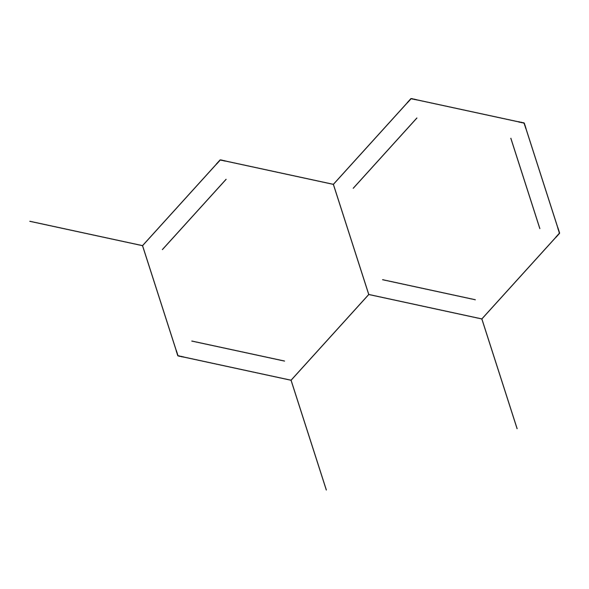1,3,8-Trimethylnaphthalene molecular structure, CAS 17057-91-9