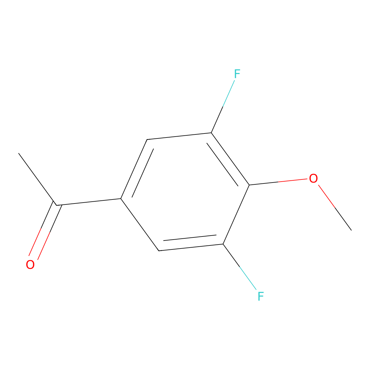 3',5'-Difluoro-4'-methoxyacetophenone molecular structure, CAS 170570-79-3