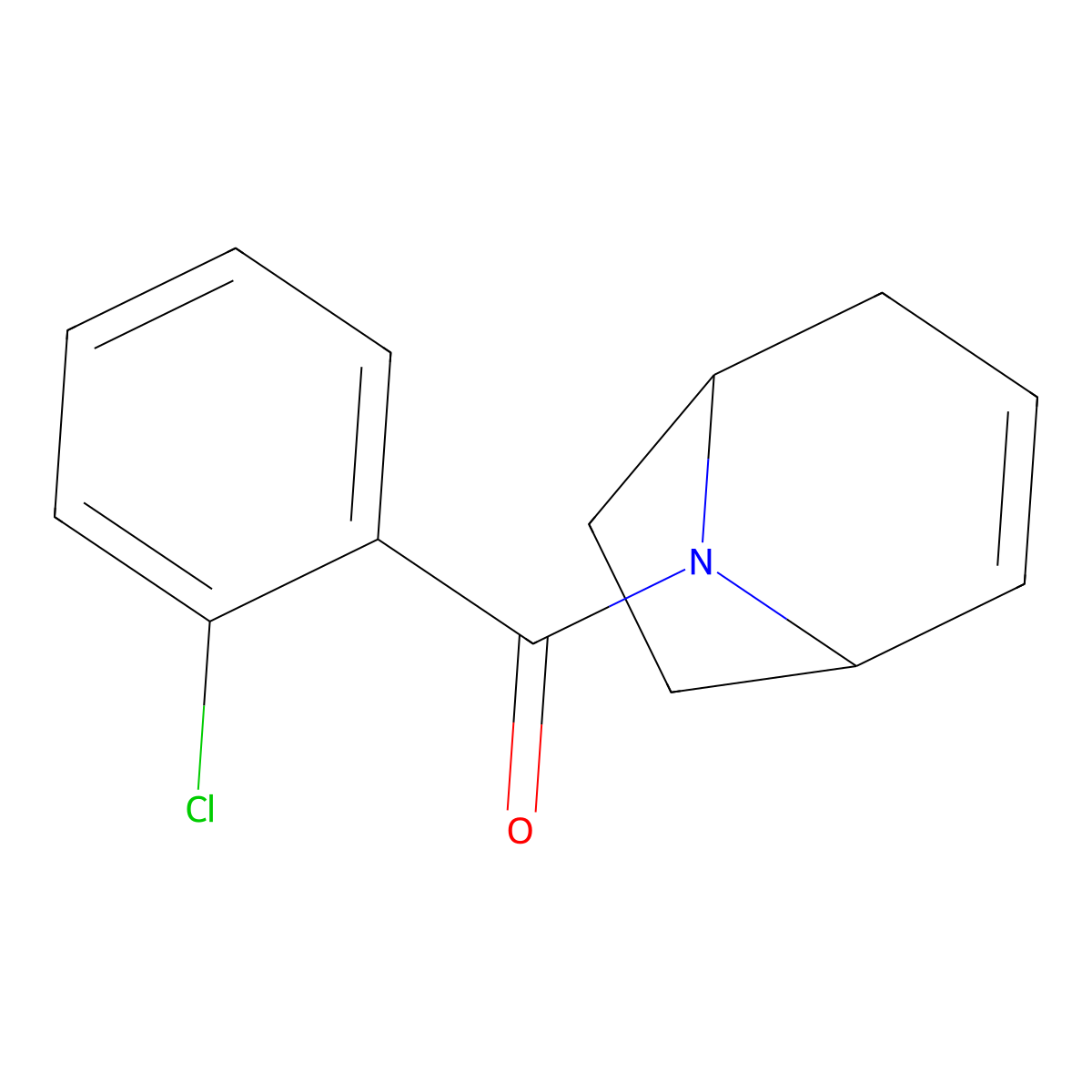 (1R,5S)-8-azabicyclo[3.2.1]oct-2-en-8-yl(2-chlorophenyl)methanone molecular structure, CAS 1705717-87-8