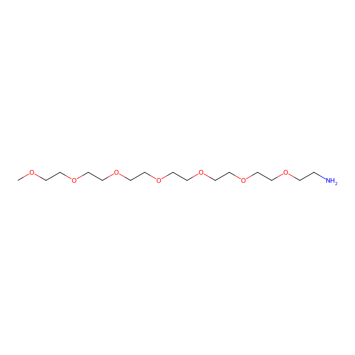 2,5,8,11,14,17,20-Heptaoxadocosan-22-amine molecular structure, CAS 170572-38-0
