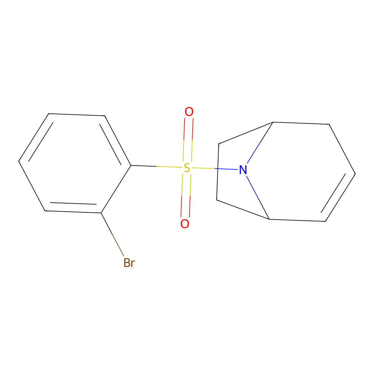 8-(2-Bromobenzenesulfonyl)-8-azabicyclo[3.2.1]oct-2-ene molecular structure, CAS 1705754-15-9