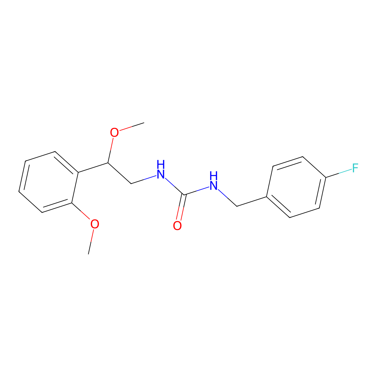 1-(4-Fluorobenzyl)-3-(2-methoxy-2-(2-methoxyphenyl)ethyl)urea molecular structure, CAS 1705797-57-4
